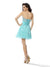 A-Line/Princess Sweetheart Ruffles Sleeveless Homecoming Dresses Satin Cocktail Lilia Short Dresses