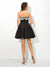 A-Line/Princess Strapless Myah Satin Cocktail Homecoming Dresses Applique Sleeveless Short Dresses