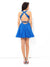 A-Line/Princess V-neck Applique Sleeveless Short Chiffon Cocktail Dresses HEP0003159