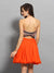 A-Line/Princess Sweetheart Ruffles Sam Homecoming Dresses Cocktail Sleeveless Short Organza Dresses