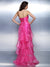 Sheath/Column Sweetheart Jessie Homecoming Dresses Cocktail Beading Sleeveless High Low Organza Dresses