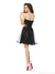 A-Line/Princess Sweetheart Applique Homecoming Dresses Angela Satin Cocktail Sleeveless Short Dresses