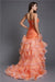 Ball Gown Strapless Beading Sleeveless High Low Organza Cocktail Dresses HEP0004035