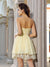 A-Line/Princess Sweetheart Beading Sleeveless Short Chiffon Homecoming Dresses Cocktail Dania Dresses