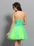 A-Line/Princess Sweetheart Beading Cocktail Margery Homecoming Dresses Sleeveless Short Net Dresses