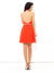 A-Line/Princess Beading Homecoming Dresses Chiffon Elle Cocktail Halter Sleeveless Short Dresses