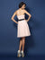 A-Line/Princess Sweetheart Sash/Ribbon/Belt Sleeveless Short Chiffon Bridesmaid Dresses HEP0005740