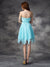 A-line/Princess Sweetheart Ruffles Sleeveless Short Chiffon Bridesmaid Dresses HEP0005692