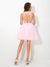 A-Line/Princess Sheer Homecoming Dresses Elyse Cocktail Neck Beading Sleeveless Short Net Dresses