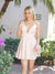 A-Line/Princess Ruffles Sleeveless Silk like Satin Spaghetti Straps Short/Mini Homecoming Dresses HEP0004809