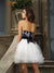 A-Line/Princess Sweetheart Homecoming Dresses Cocktail Mandy Applique Sleeveless Short Tulle Dresses