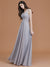 A-Line/Princess Spaghetti Straps Sleeveless Floor-Length Ruched Chiffon Bridesmaid Dresses HEP0005655