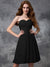 A-line/Princess Sweetheart Sleeveless Ruched Short Chiffon Bridesmaid Dresses HEP0005627