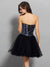 A-Line/Princess Krista Homecoming Dresses Cocktail Sweetheart Ruffles Sleeveless Short Net Dresses