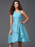 A-Line/Princess Scoop Ruffles Sleeveless Short Taffeta Bridesmaid Dresses HEP0005721