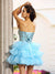 A-Line/Princess Sweetheart Beading Sleeveless Short Organza Dresses Homecoming Dresses Lexie Cocktail