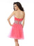 A-Line/Princess Cocktail Homecoming Dresses Evie Sweetheart Beading Sleeveless Short Organza Dresses