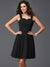 A-Line/Princess Straps Ruffles Sleeveless Short Silk like Satin Bridesmaid Dresses HEP0005743