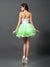 Cristina Homecoming Dresses Cocktail A-Line/Princess Strapless Ruffles Sleeveless Short Organza Dresses