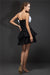 A-Line/Princess Strapless Ruffles Cocktail Homecoming Dresses Ashlee Hand-Made Flower Sleeveless Short Taffeta Dresses