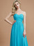 Empire Sweetheart Sleeveless Ruched Floor-Length Chiffon Bridesmaid Dresses HEP0005652