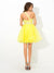 A-Line/Princess Cocktail Val Homecoming Dresses One-Shoulder Beading Sleeveless Short Net Dresses