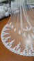 Ivory Lace Tulle Appliques 3D Flowers Wedding Veils JS78