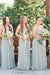 V Neck Long Gown Chiffon Classic Bridesmaid Dresses