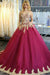 Long Quinceanera Dresses Wedding Dresses Tulle Prom Dresses with Appliques JS18